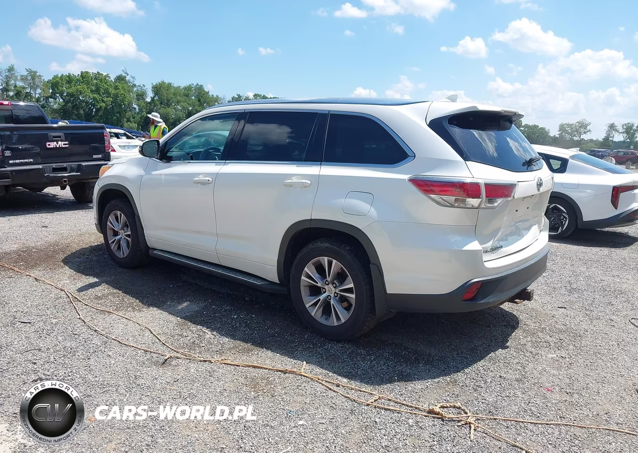 2014 Toyota Highlander Xle V6 VIN:5TDJKRFH2ES038978 - 3