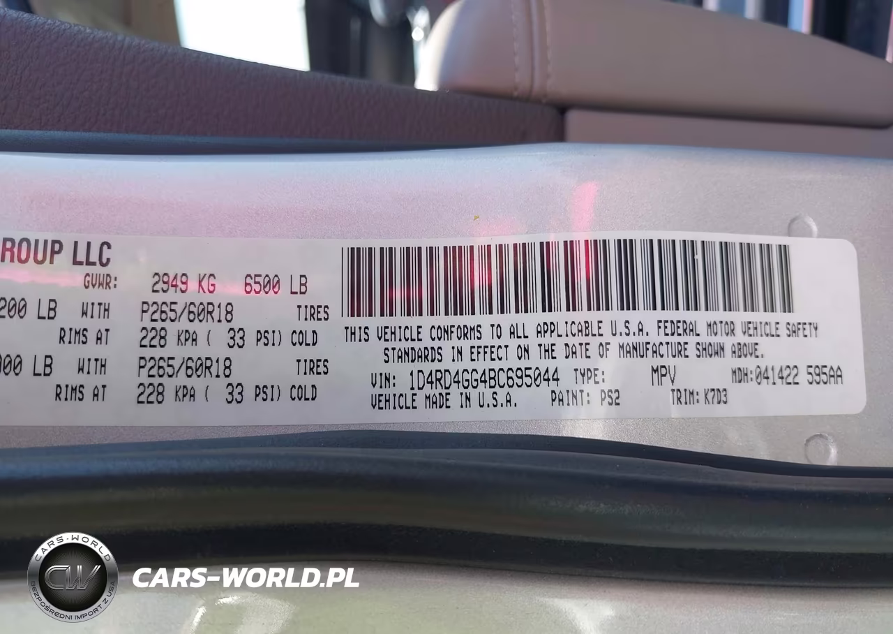2011 Dodge Durango Crew VIN:1D4RD4GG4BC695044 - 9
