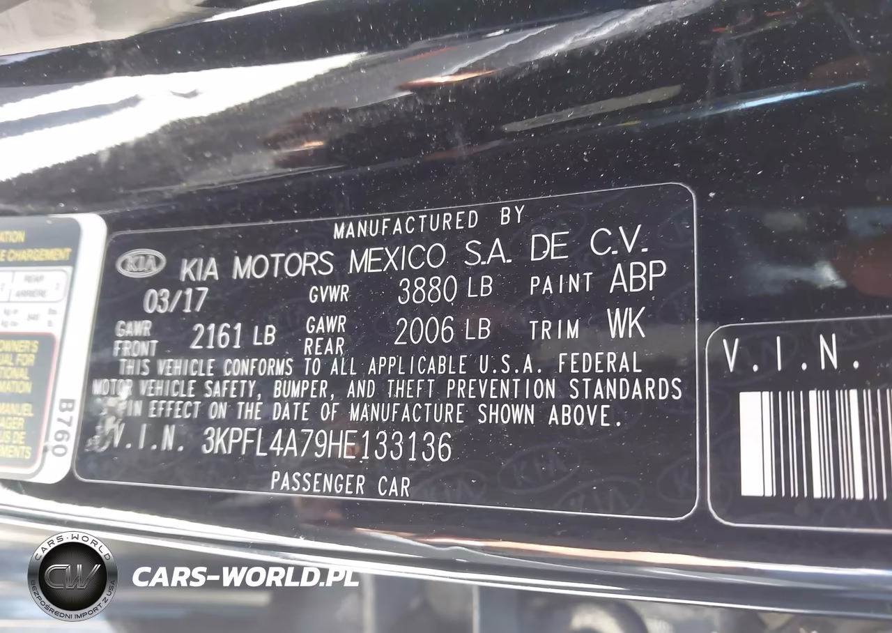 2017 Kia Forte Lx VIN:3KPFL4A79HE133136 - 9