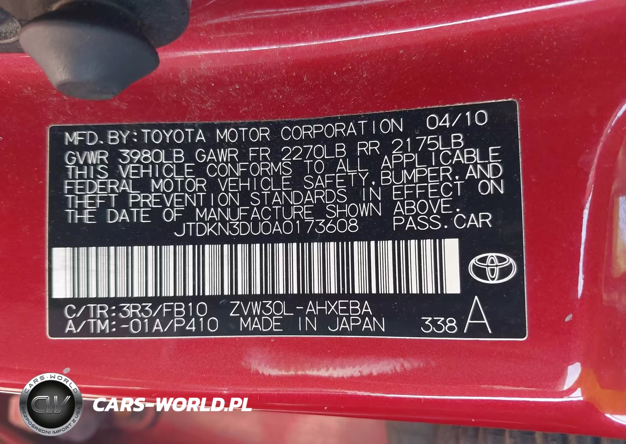 2010 Toyota Prius Iii VIN:JTDKN3DU0A0173608 - 9