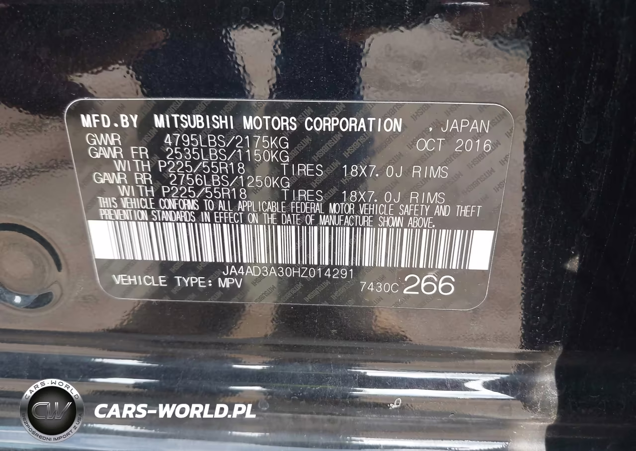 2017 Mitsubishi Outlander Se VIN:JA4AD3A30HZ014291 - 9