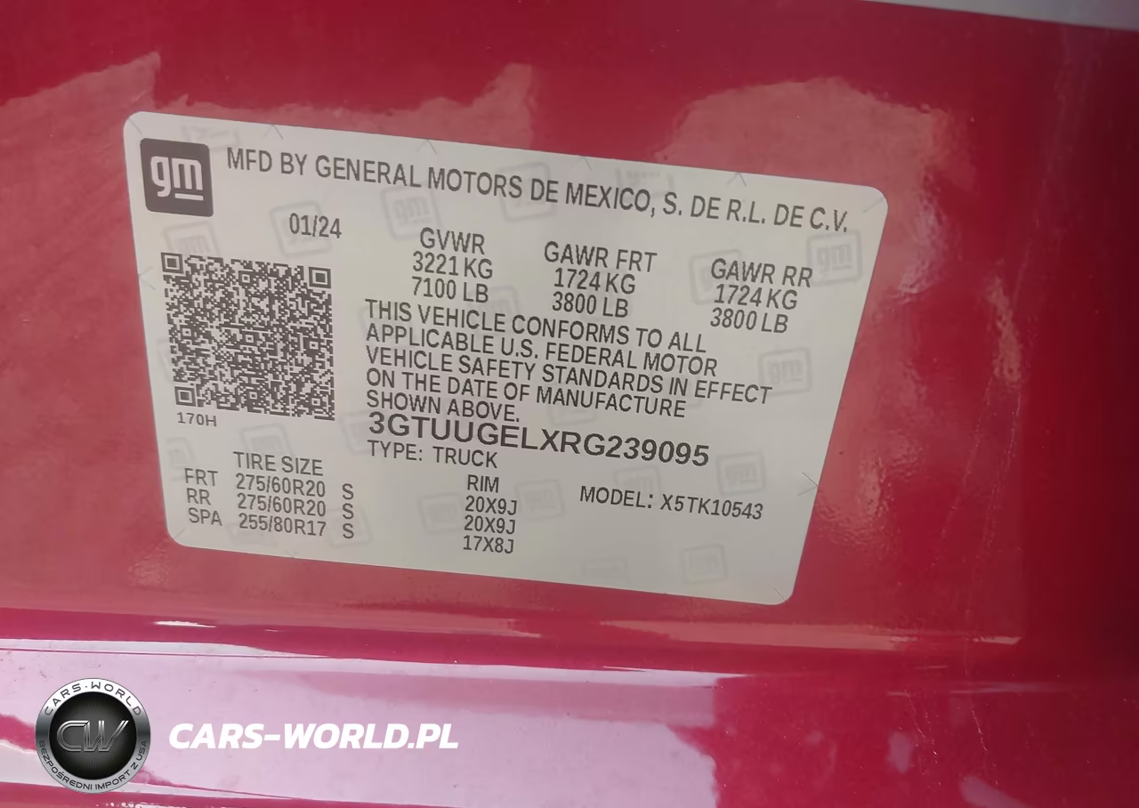 2024 GMC Sierra 1500 4Wd Short Box Denali VIN:3GTUUGELXRG239095 - 9