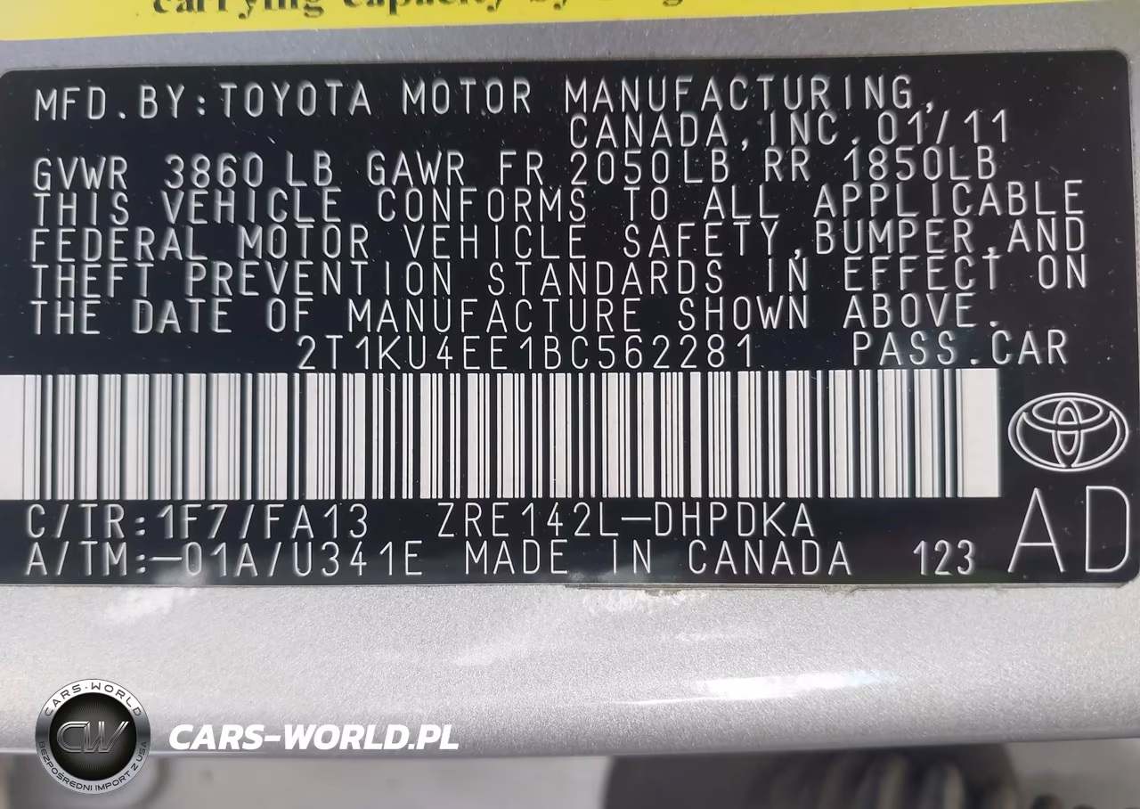 2011 Toyota Matrix VIN:2T1KU4EE1BC562281 - 9