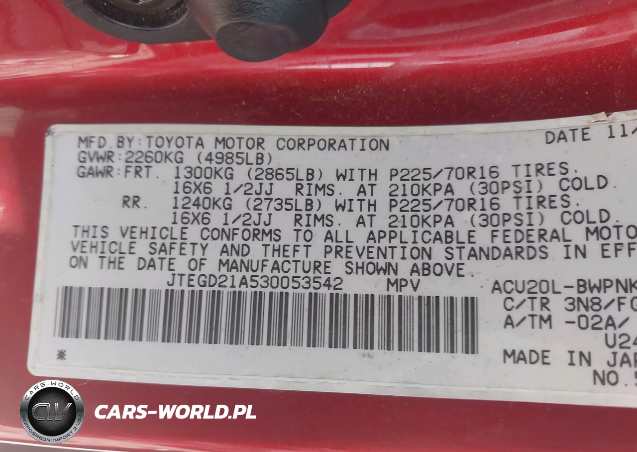 2003 Toyota Highlander VIN:JTEGD21A530053542 - 9