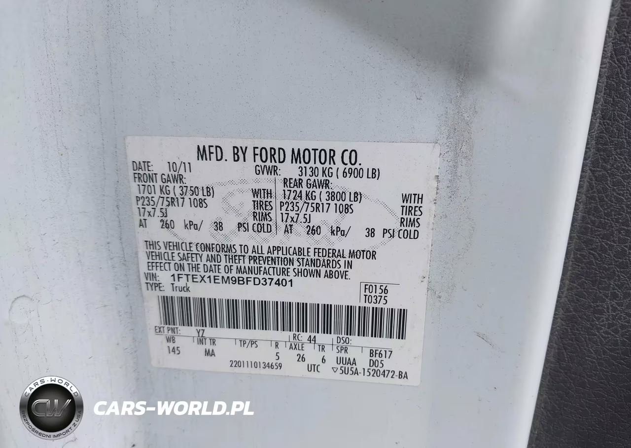 2011 Ford F-150 Xlt VIN:1FTEX1EM9BFD37401 - 9