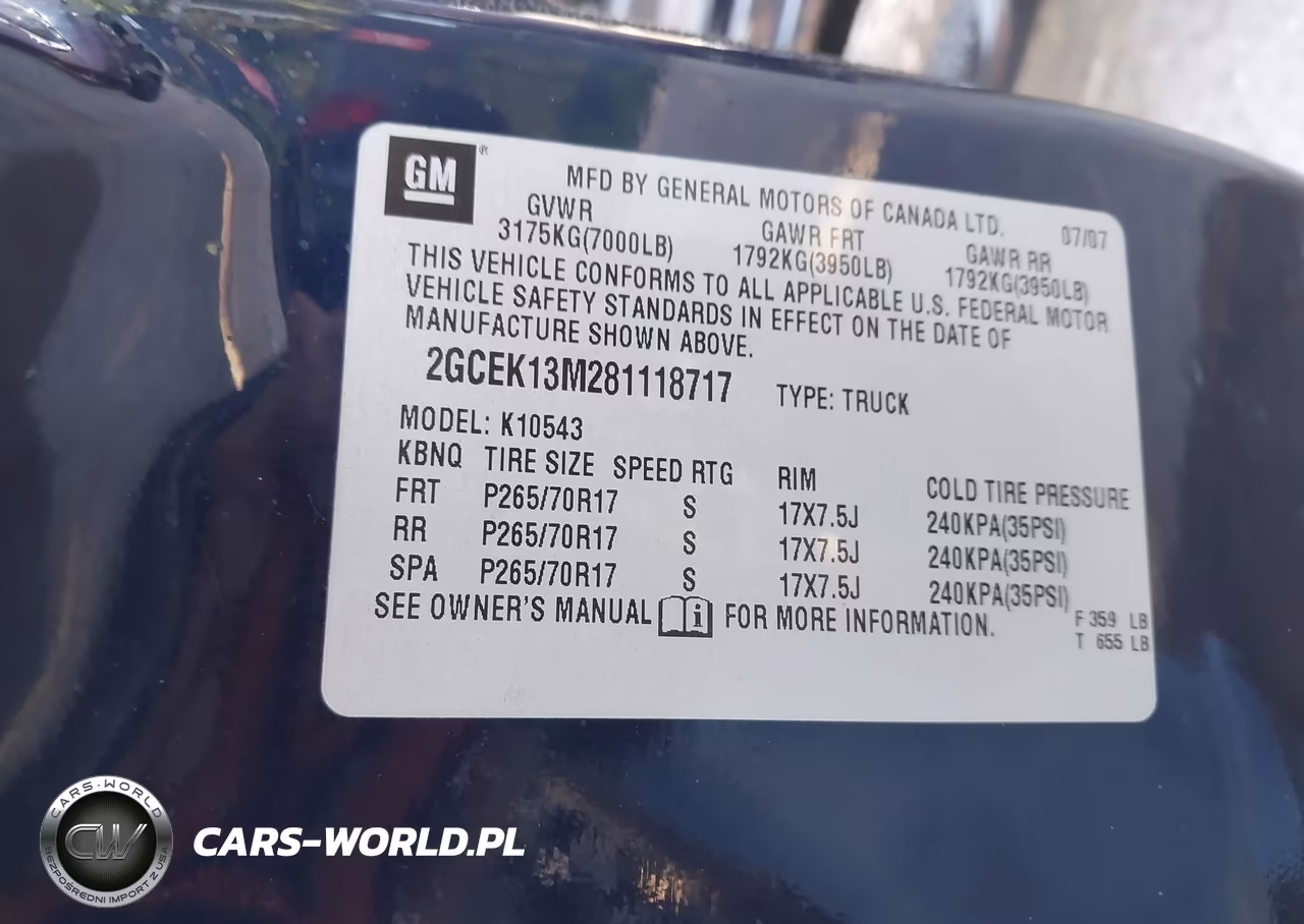 2008 Chevrolet Silverado 1500 Lt1 VIN:2GCEK13M281118717 - 9