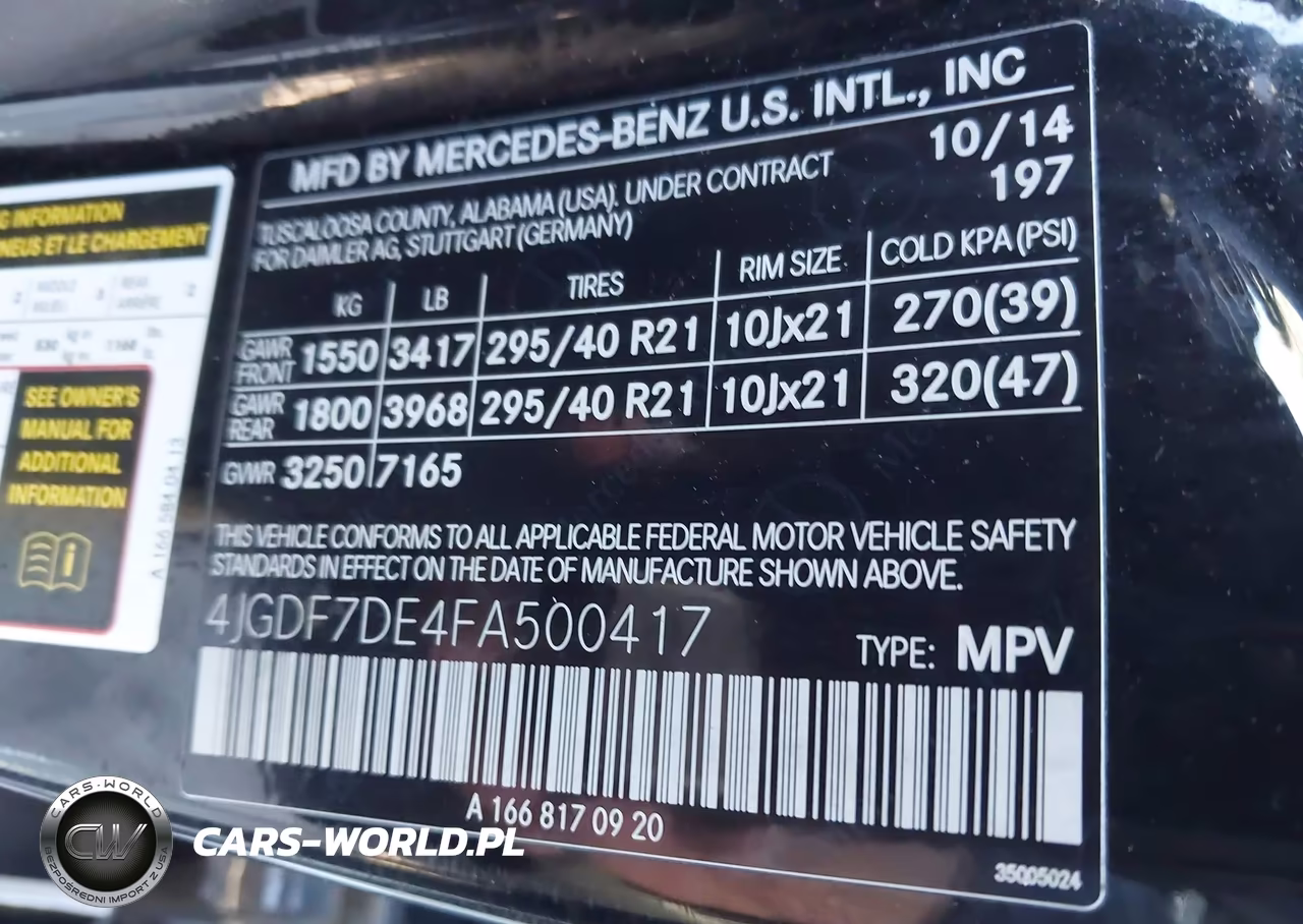 2015 Mercedes-Benz Gl 550 4Matic VIN:4JGDF7DE4FA500417 - 9