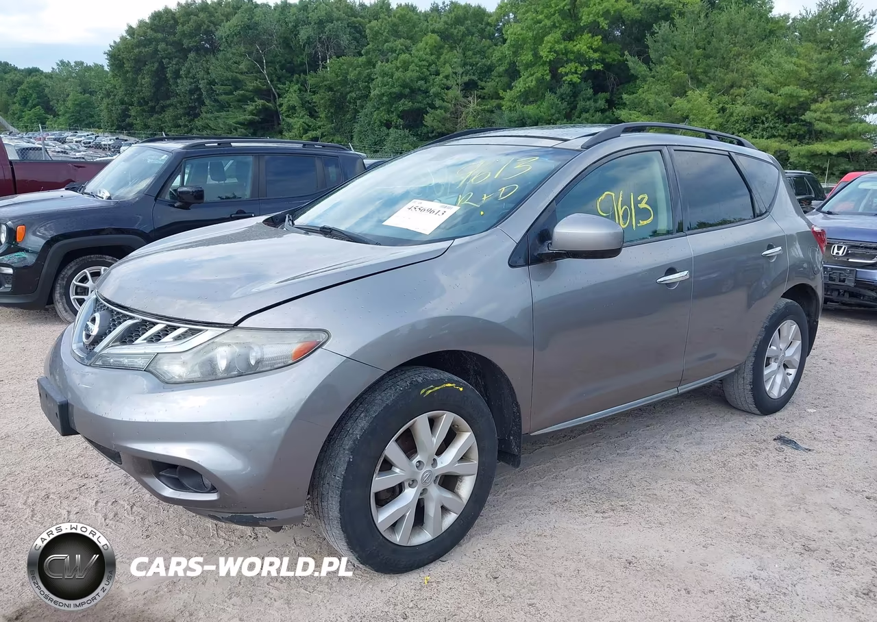 2012 Nissan Murano Sl VIN:JN8AZ1MW4CW203493 - 2