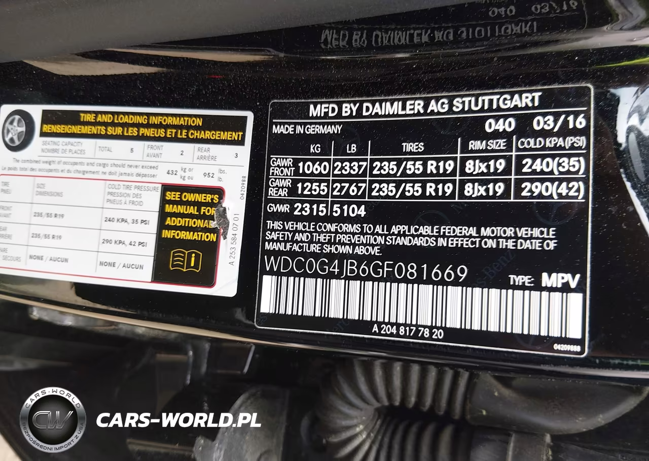 2016 Mercedes-Benz Glc 300 VIN:WDC0G4JB6GF081669 - 8