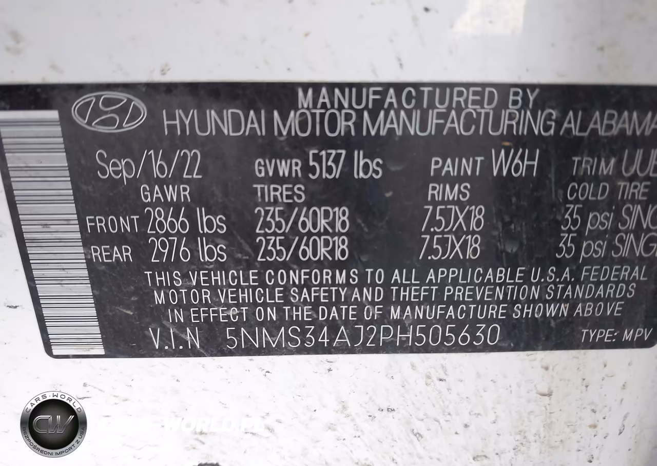 2023 Hyundai Santa Fe Sel VIN:5NMS34AJ2PH505630 - 9