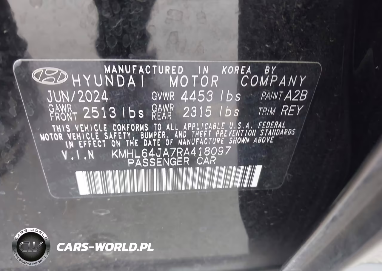 2024 Hyundai Sonata Sel VIN:KMHL64JA7RA418097 - 9