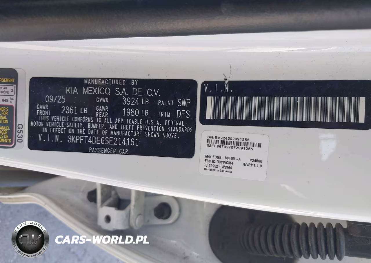 2025 Kia K4 Lx VIN:3KPFT4DE6SE214161 - 9