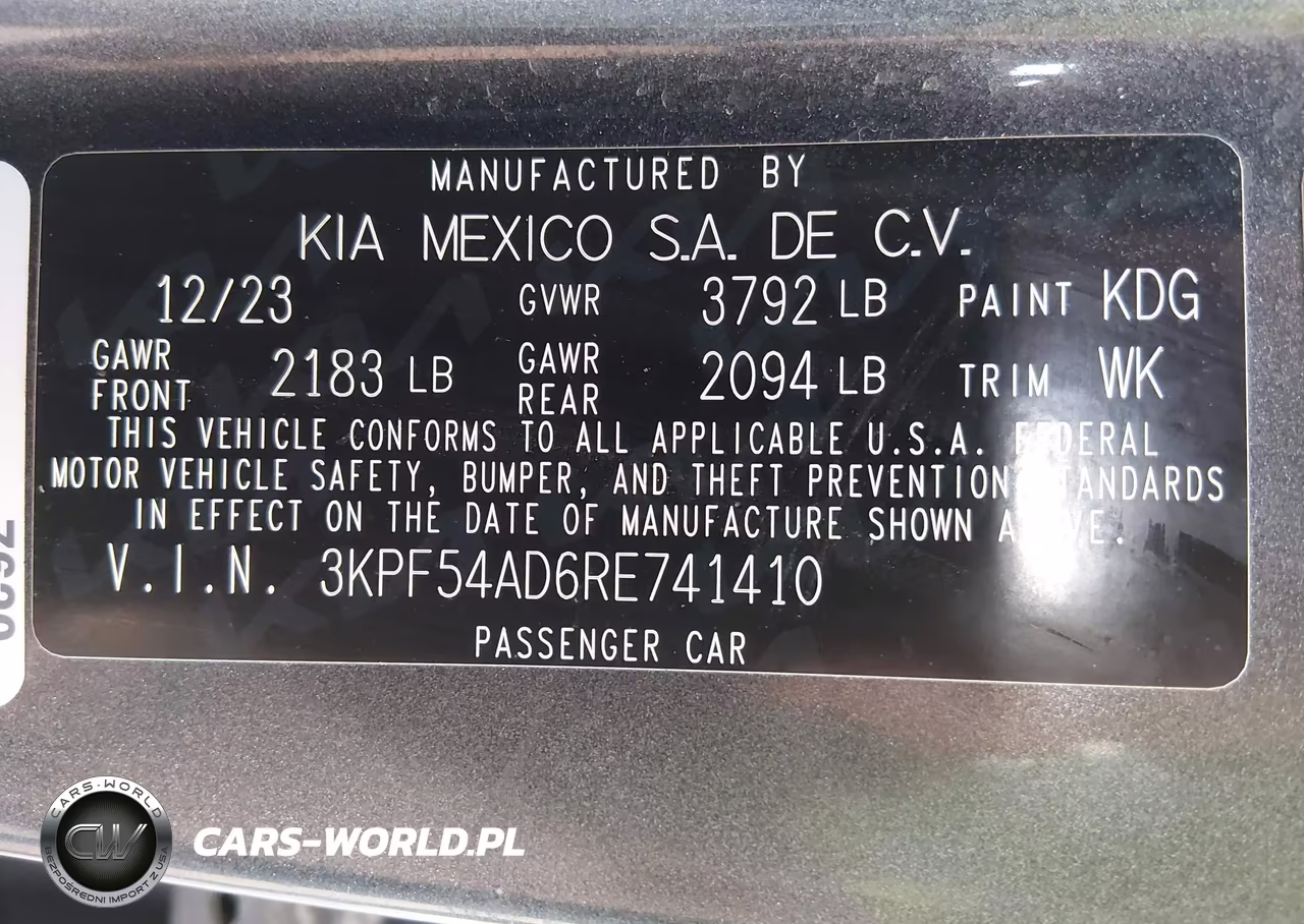 2024 Kia Forte Gt-Line VIN:3KPF54AD6RE741410 - 9