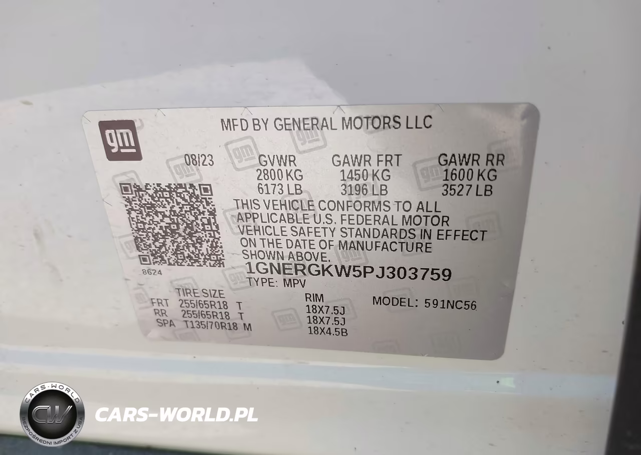 2023 Chevrolet Traverse Fwd Lt Cloth VIN:1GNERGKW5PJ303759 - 9