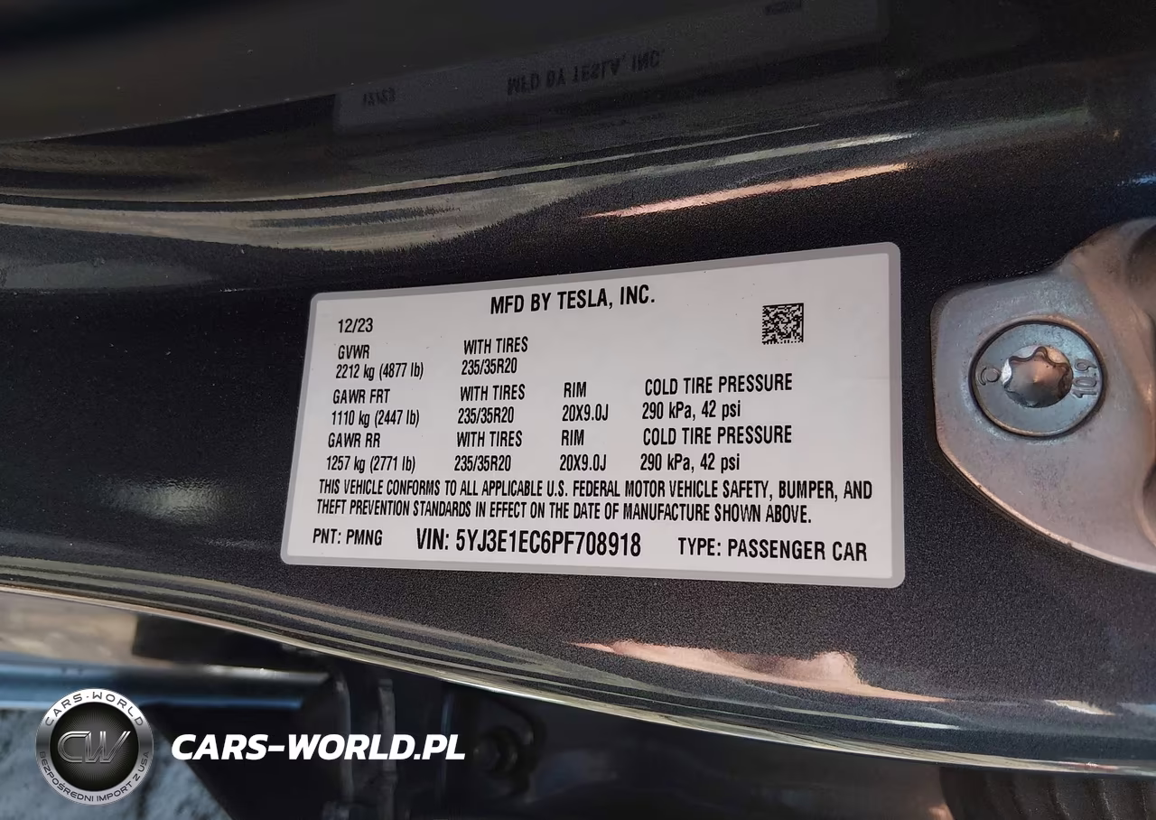 2023 Tesla Model 3 Performance Dual Motor All-Wheel Drive VIN:5YJ3E1EC6PF708918 - 9