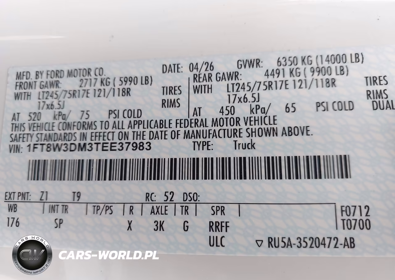 2026 Ford F-350 King Ranch VIN:1FT8W3DM3TEE37983 - 9