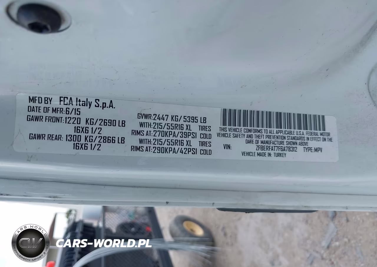 2015 Ram Promaster City Tradesman VIN:ZFBERFAT7F6A78312 - 9