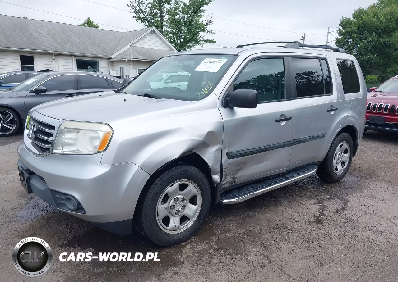 2014 Honda Pilot Lx VIN:5FNYF4H25EB047418 - 2