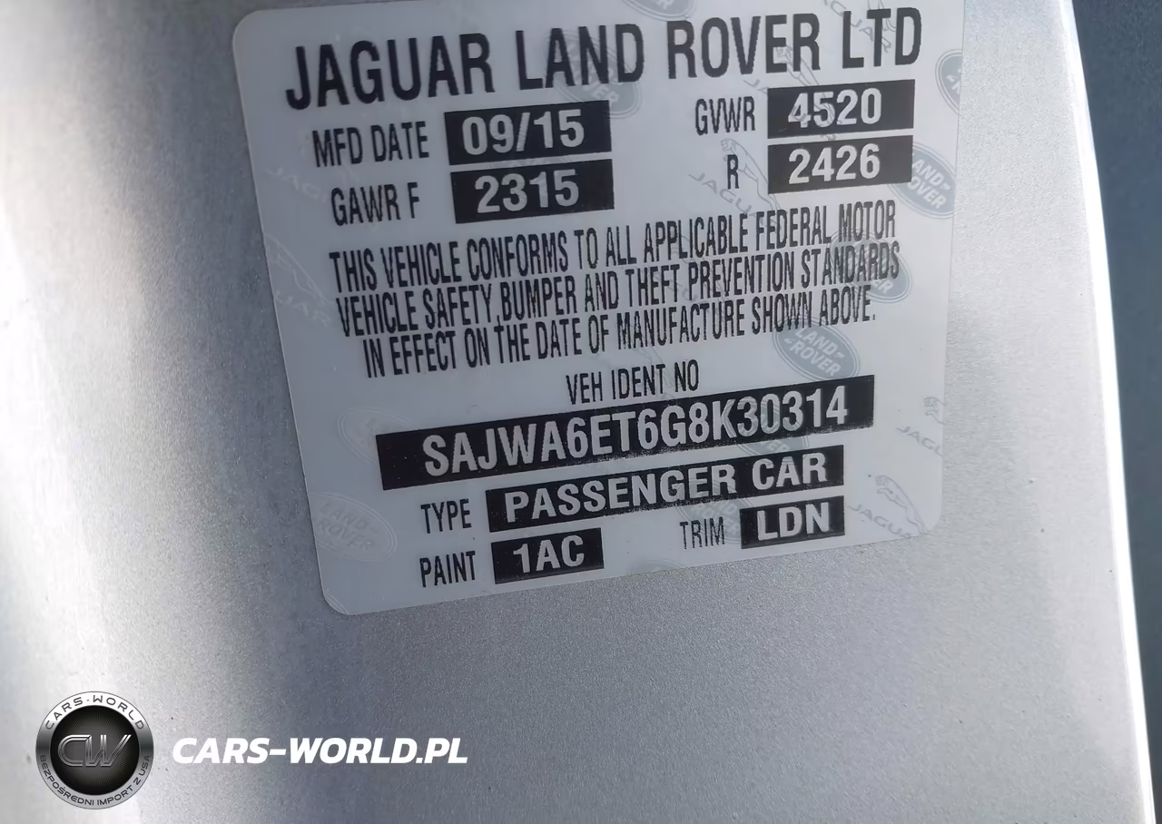 2016 Jaguar F-Type VIN:SAJWA6ET6G8K30314 - 9