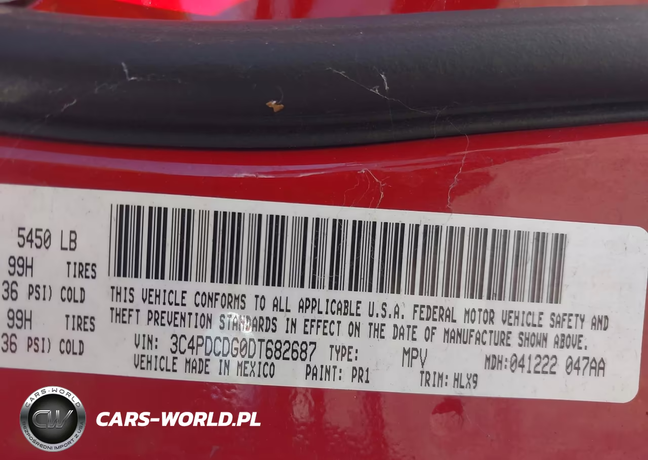 2013 Dodge Journey Crew VIN:3C4PDCDG0DT682687 - 9