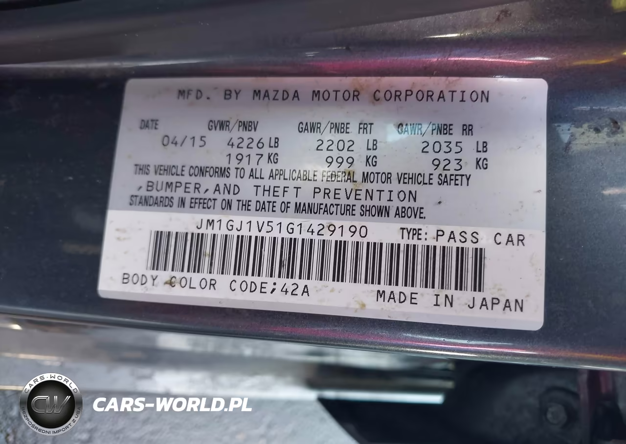 2016 Mazda Mazda6 I Touring VIN:JM1GJ1V51G1429190 - 9
