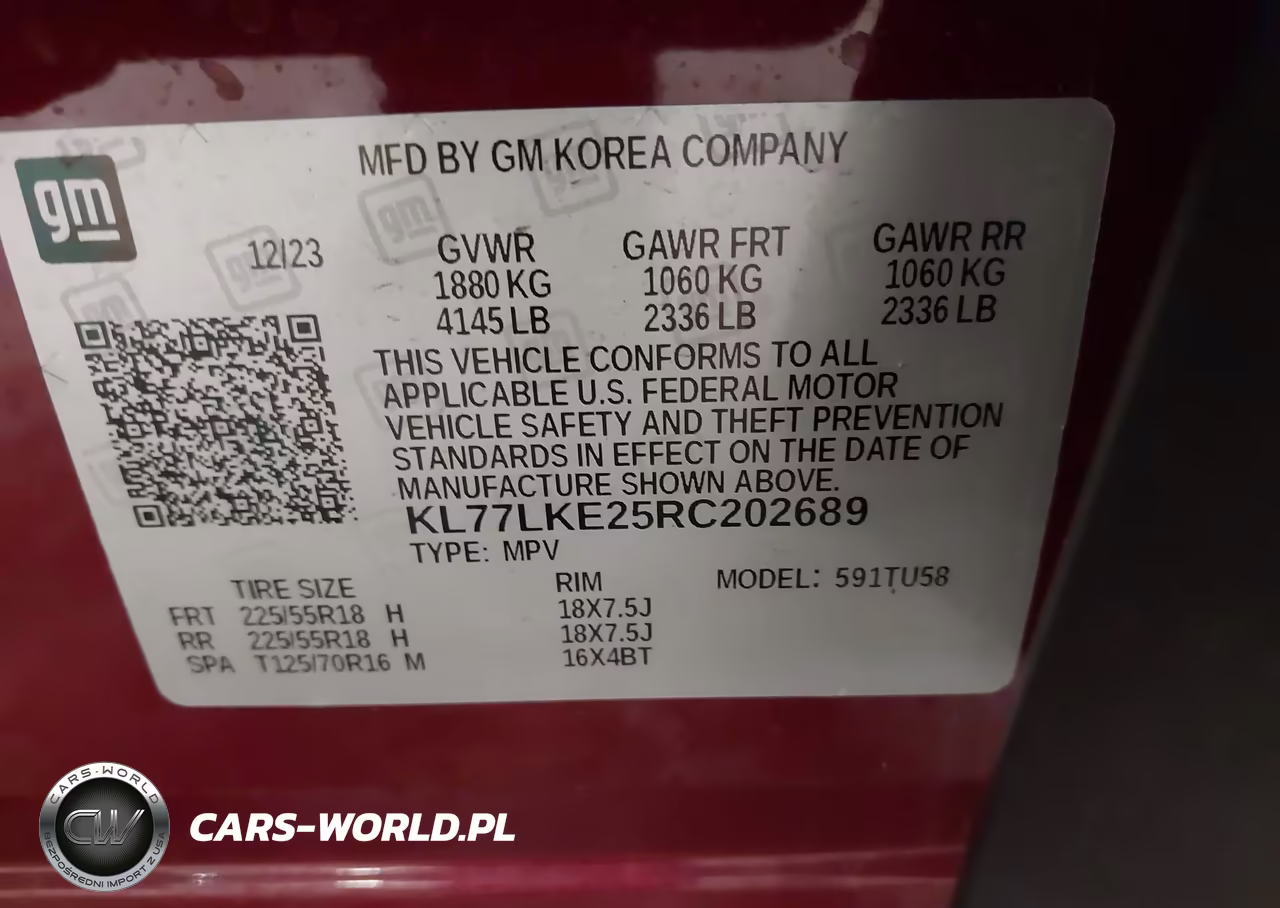 2024 Chevrolet Trax Fwd Activ VIN:KL77LKE25RC202689 - 9