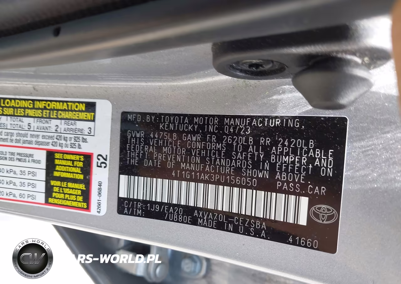 2023 Toyota Camry Se VIN:4T1G11AK3PU156050 - 9