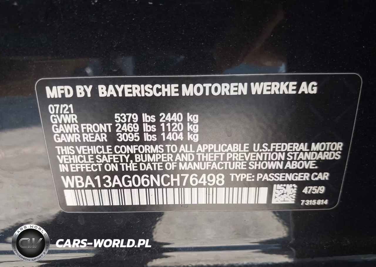 2022 BMW 530E VIN:WBA13AG06NCH76498 - 9