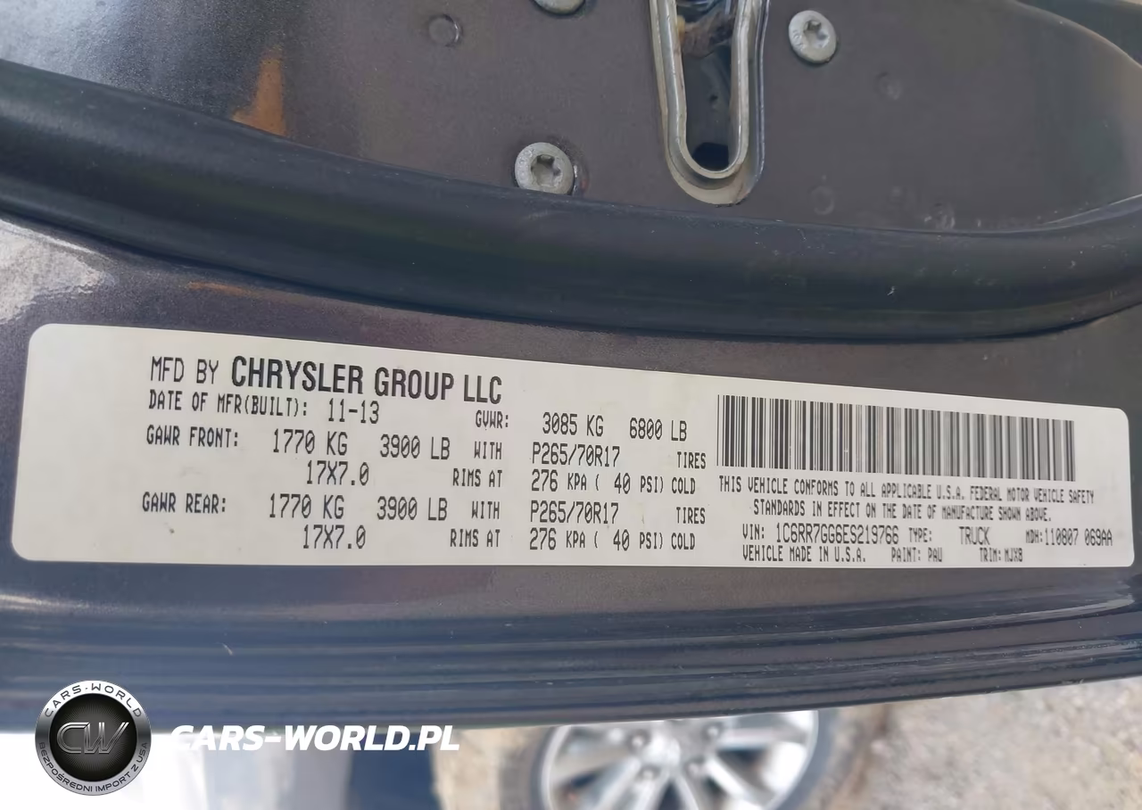 2014 Ram 1500 Big Horn VIN:1C6RR7GG6ES219766 - 9