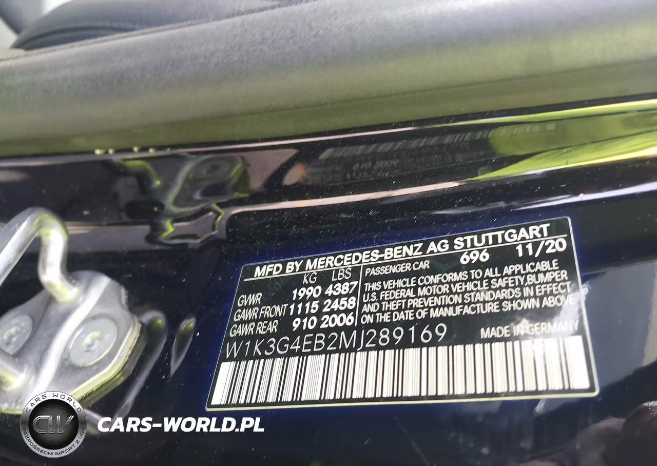 2021 Mercedes-Benz A 220 VIN:W1K3G4EB2MJ289169 - 9