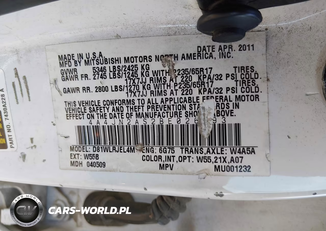 2011 Mitsubishi Endeavor VIN:4A4JN2AS2BE026793 - 9