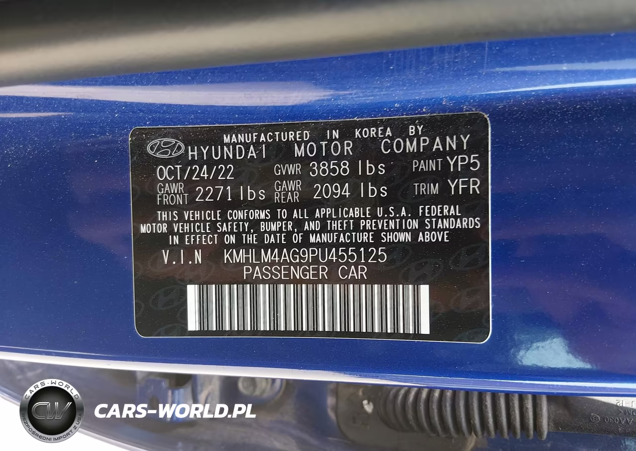 2023 Hyundai Elantra Sel VIN:KMHLM4AG9PU455125 - 9