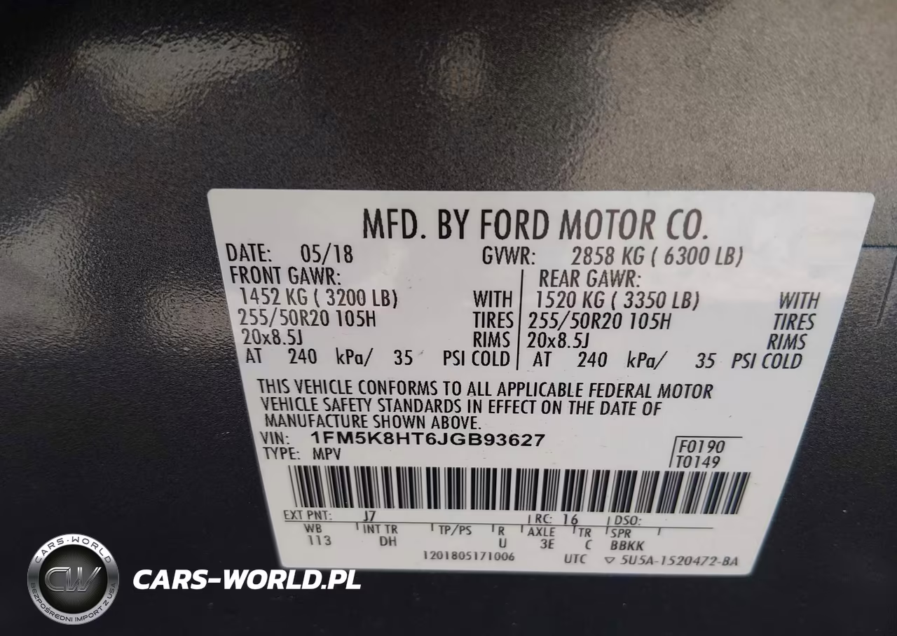 2018 Ford Explorer Platinum VIN:1FM5K8HT6JGB93627 - 9