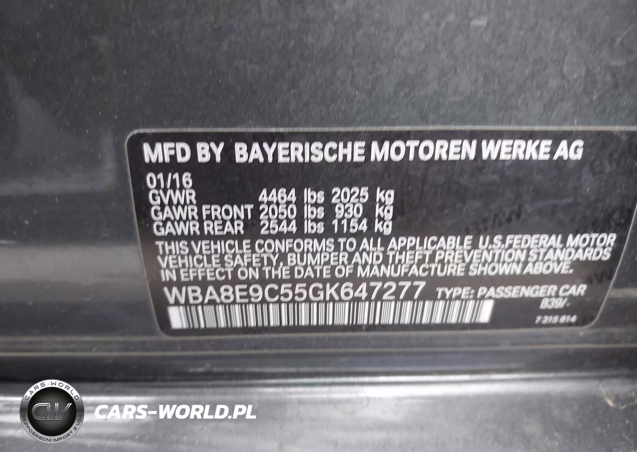 2016 BMW 328I VIN:WBA8E9C55GK647277 - 9