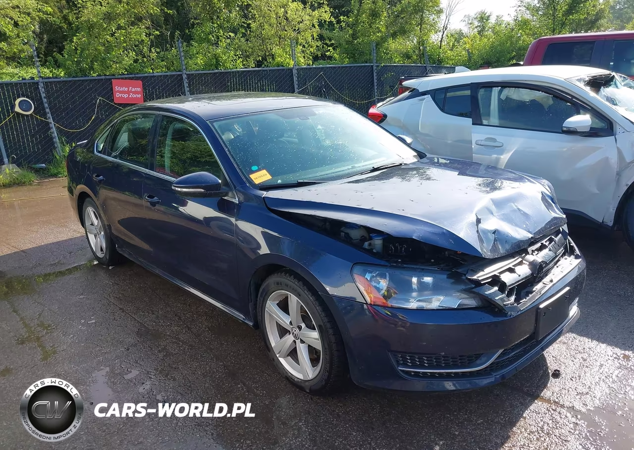 2012 Volkswagen Passat 2.0L Tdi Se VIN:1VWBN7A30CC012953 - 1