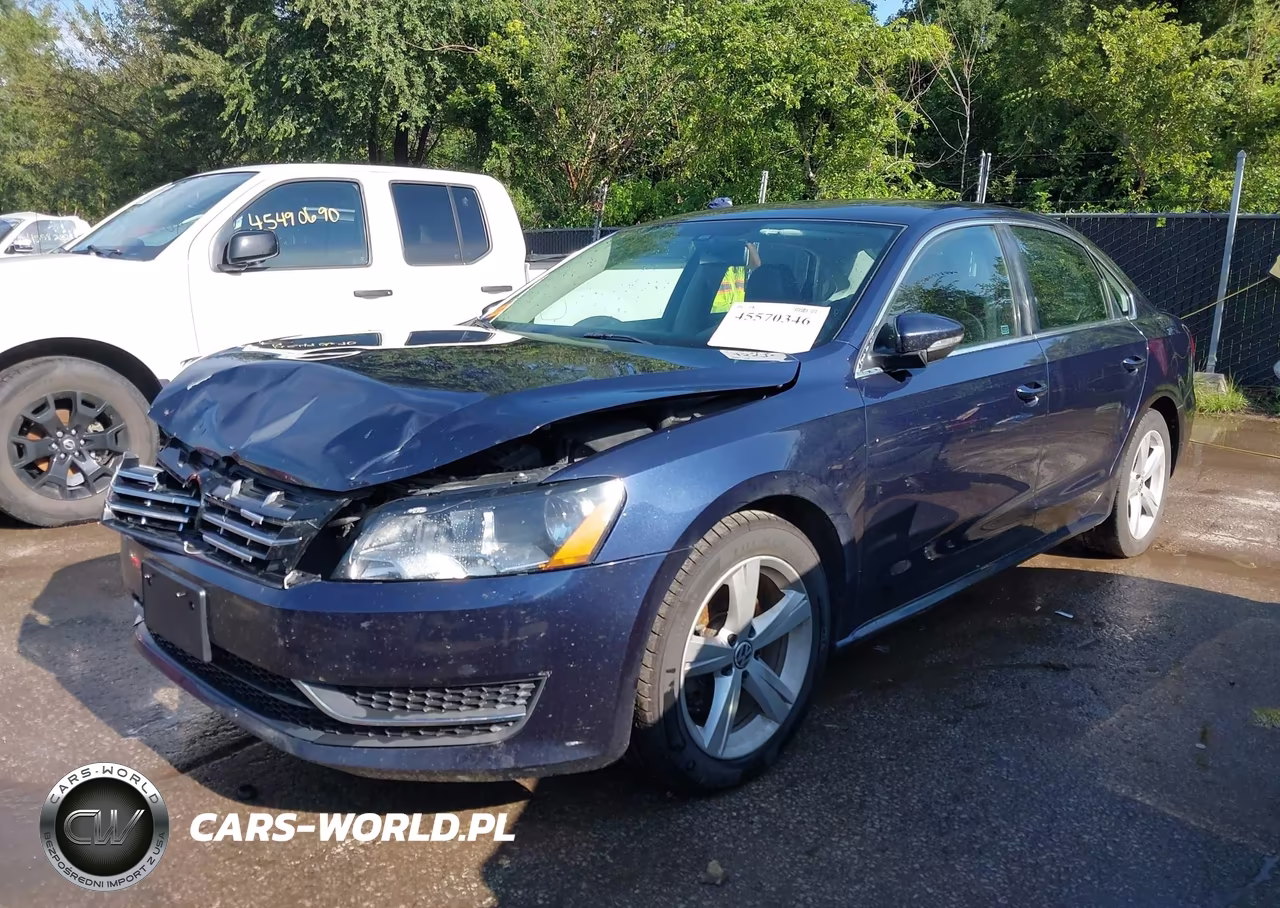 2012 Volkswagen Passat 2.0L Tdi Se VIN:1VWBN7A30CC012953 - 2