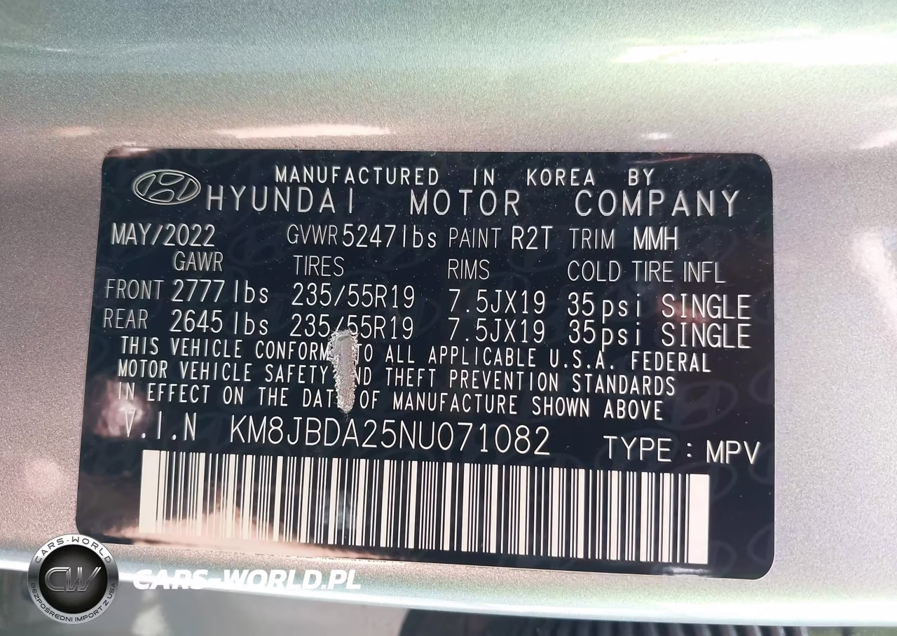 2022 Hyundai Tucson Plug-In Hybrid Sel VIN:KM8JBDA25NU071082 - 9