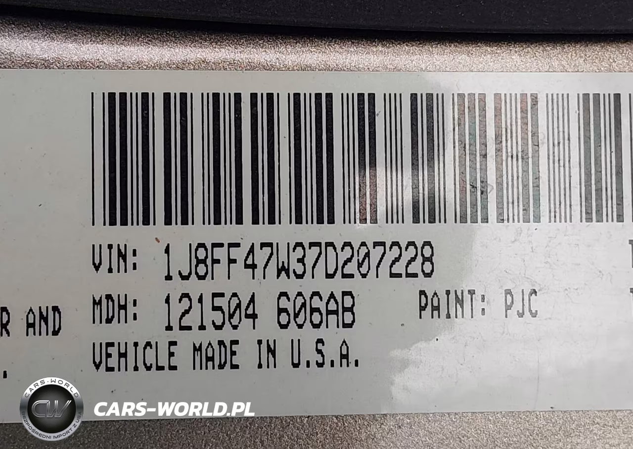 2007 Jeep Compass Sport VIN:1J8FF47W37D207228 - 9