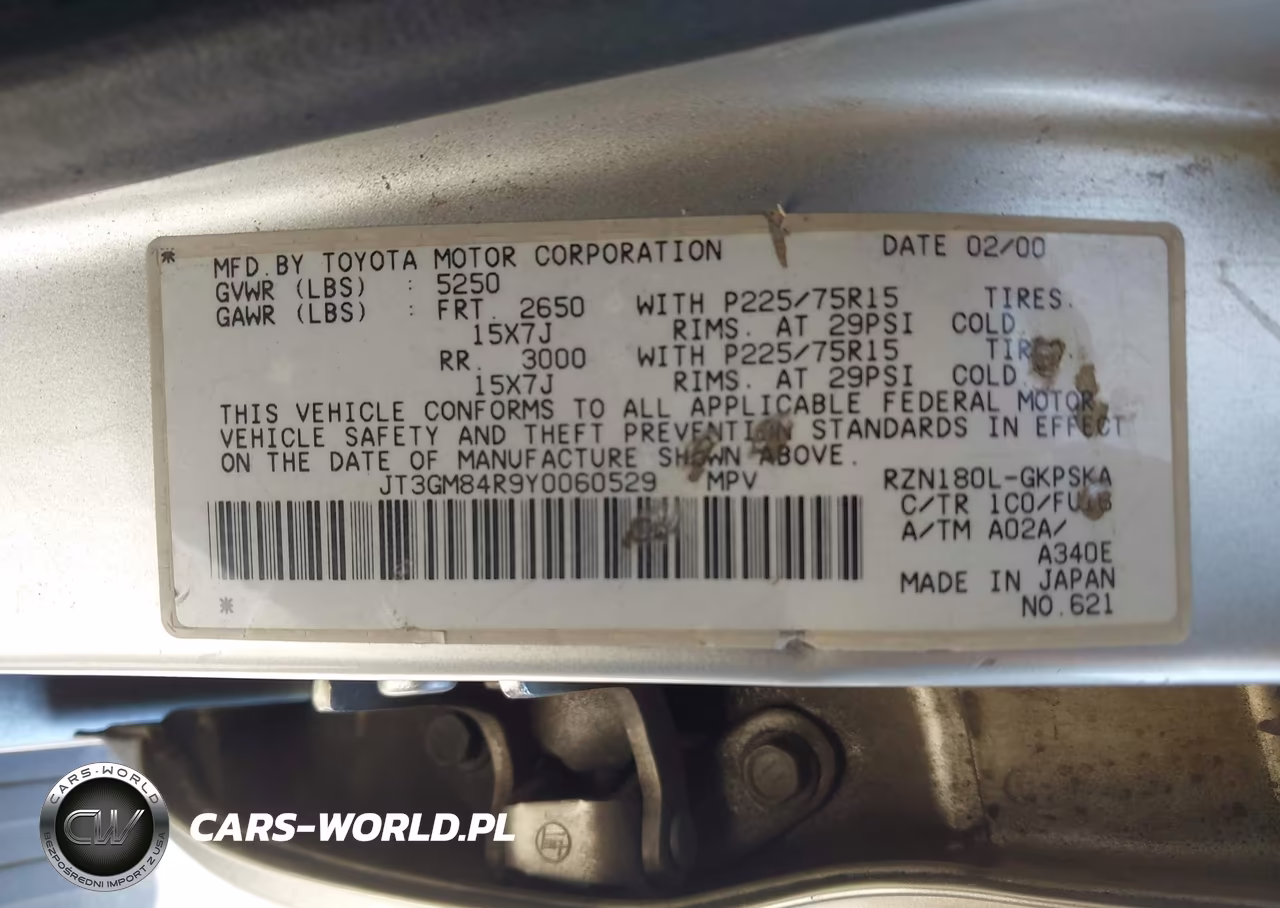 2000 Toyota 4Runner VIN:JT3GM84R9Y0060529 - 9