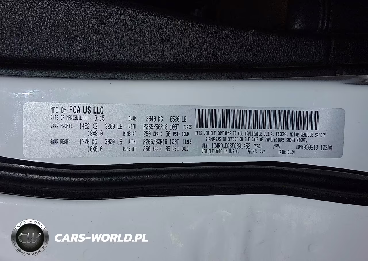 2015 Dodge Durango Limited VIN:1C4RDJDG6FC801452 - 9