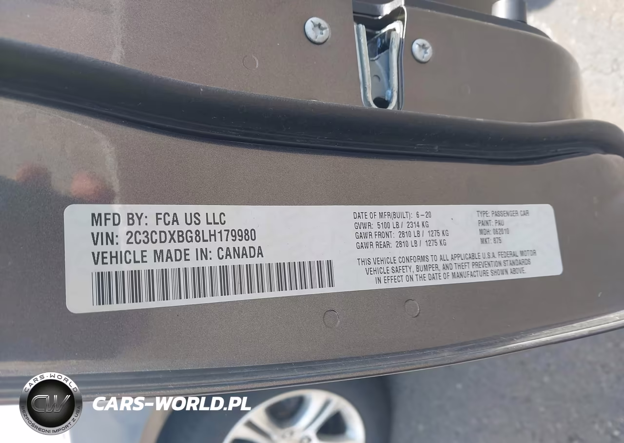 2020 Dodge Charger Sxt Rwd VIN:2C3CDXBG8LH179980 - 9