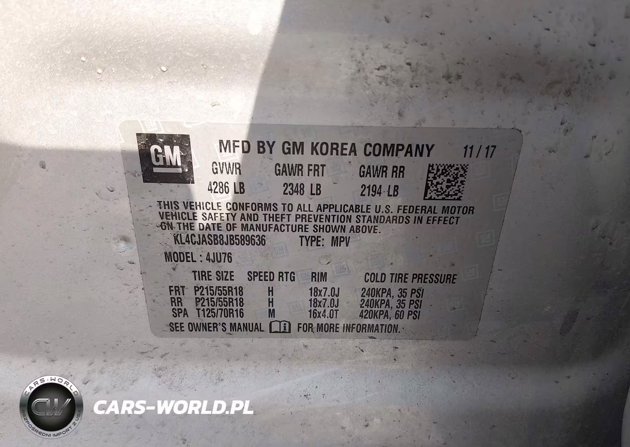 2018 Buick Encore Preferred VIN:KL4CJASB8JB589636 - 9