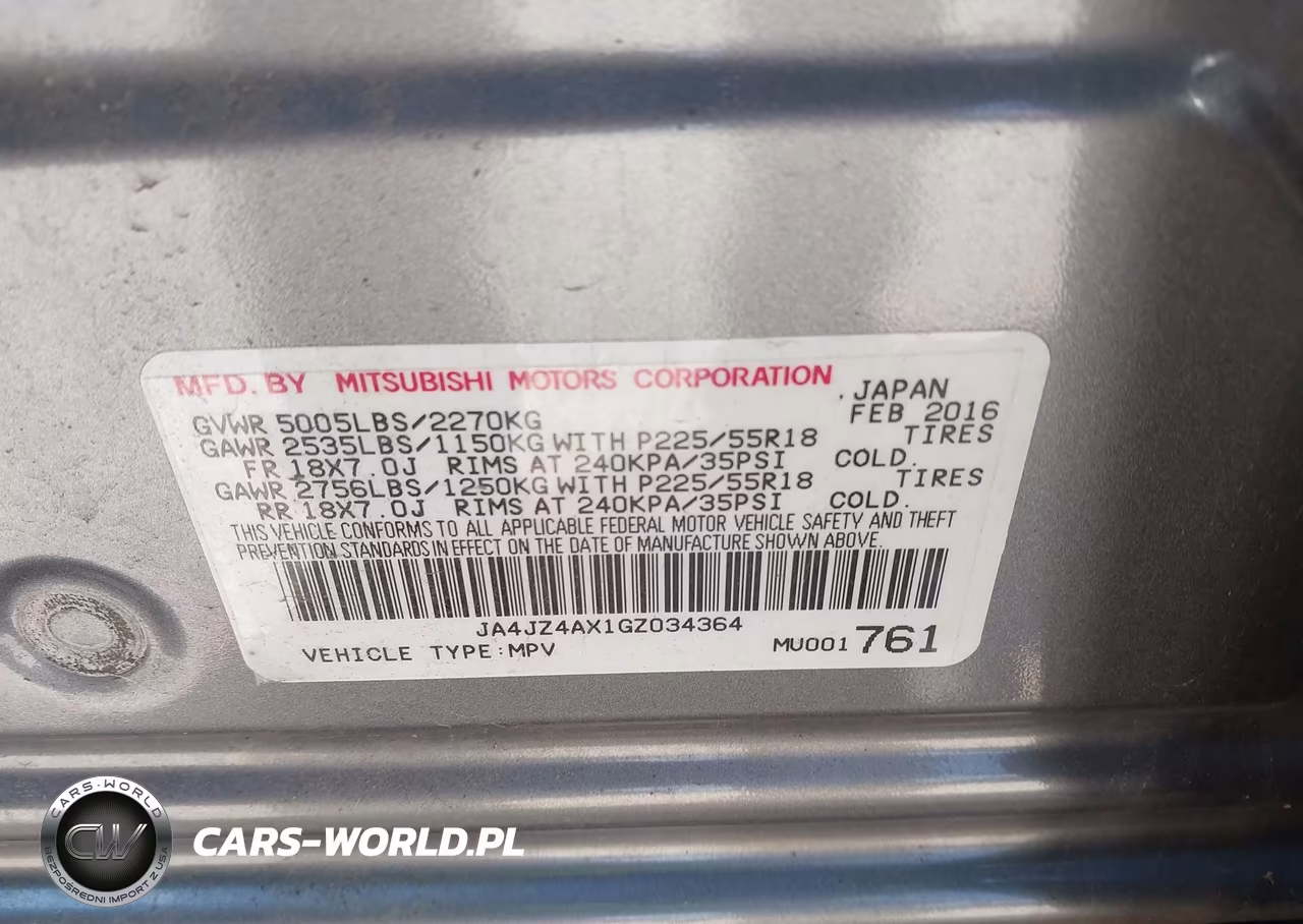 2016 Mitsubishi Outlander Gt VIN:JA4JZ4AX1GZ034364 - 9