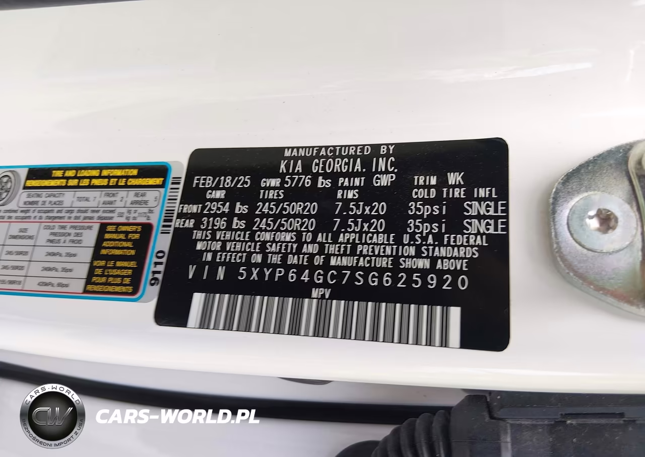 2025 Kia Telluride S VIN:5XYP64GC7SG625920 - 9