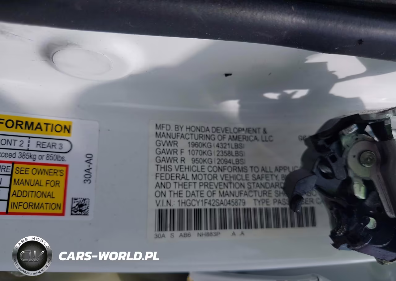 2025 Honda Accord Se VIN:1HGCY1F42SA045879 - 9