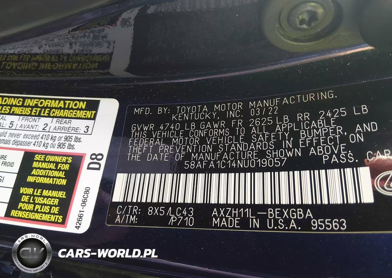 2022 Lexus Es 300H Ultra Luxury VIN:58AFA1C14NU019057 - 9