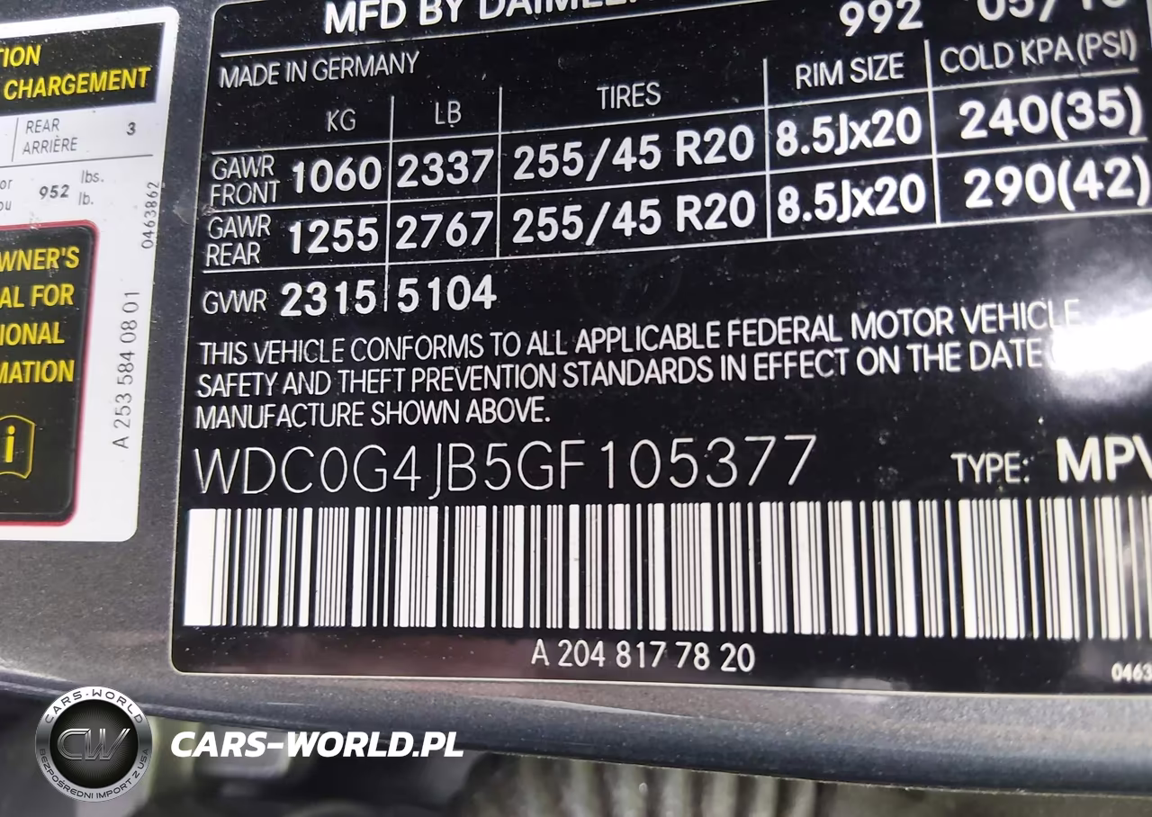 2016 Mercedes-Benz Glc 300 VIN:WDC0G4JB5GF105377 - 9