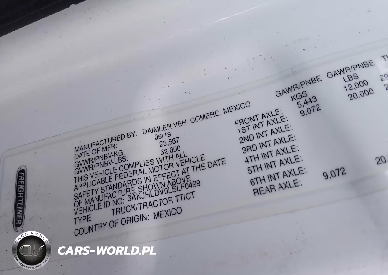 2020 Freightliner New Cascadia 126 VIN:3AKJHLDV0LSLF0499 - 8