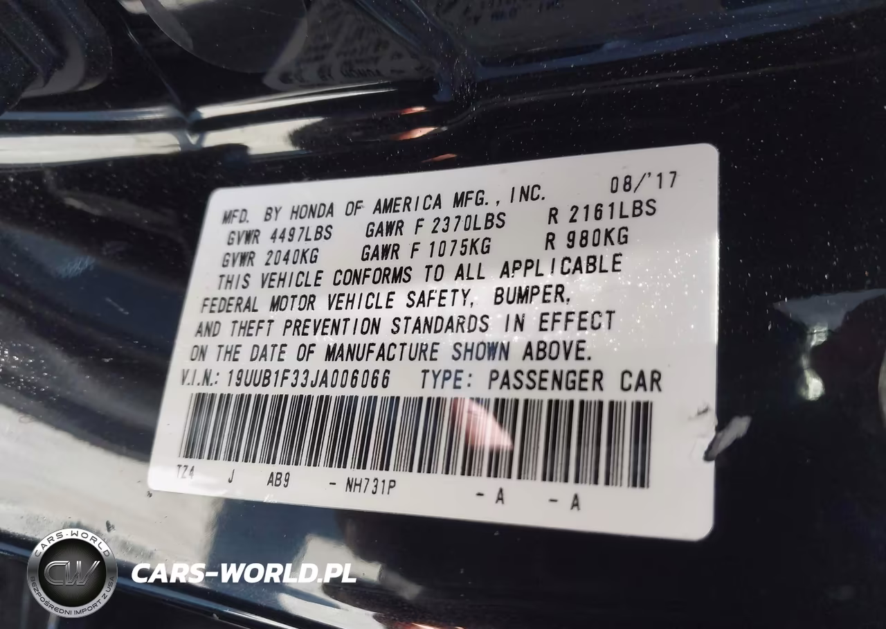 2018 Acura Tlx VIN:19UUB1F33JA006066 - 9
