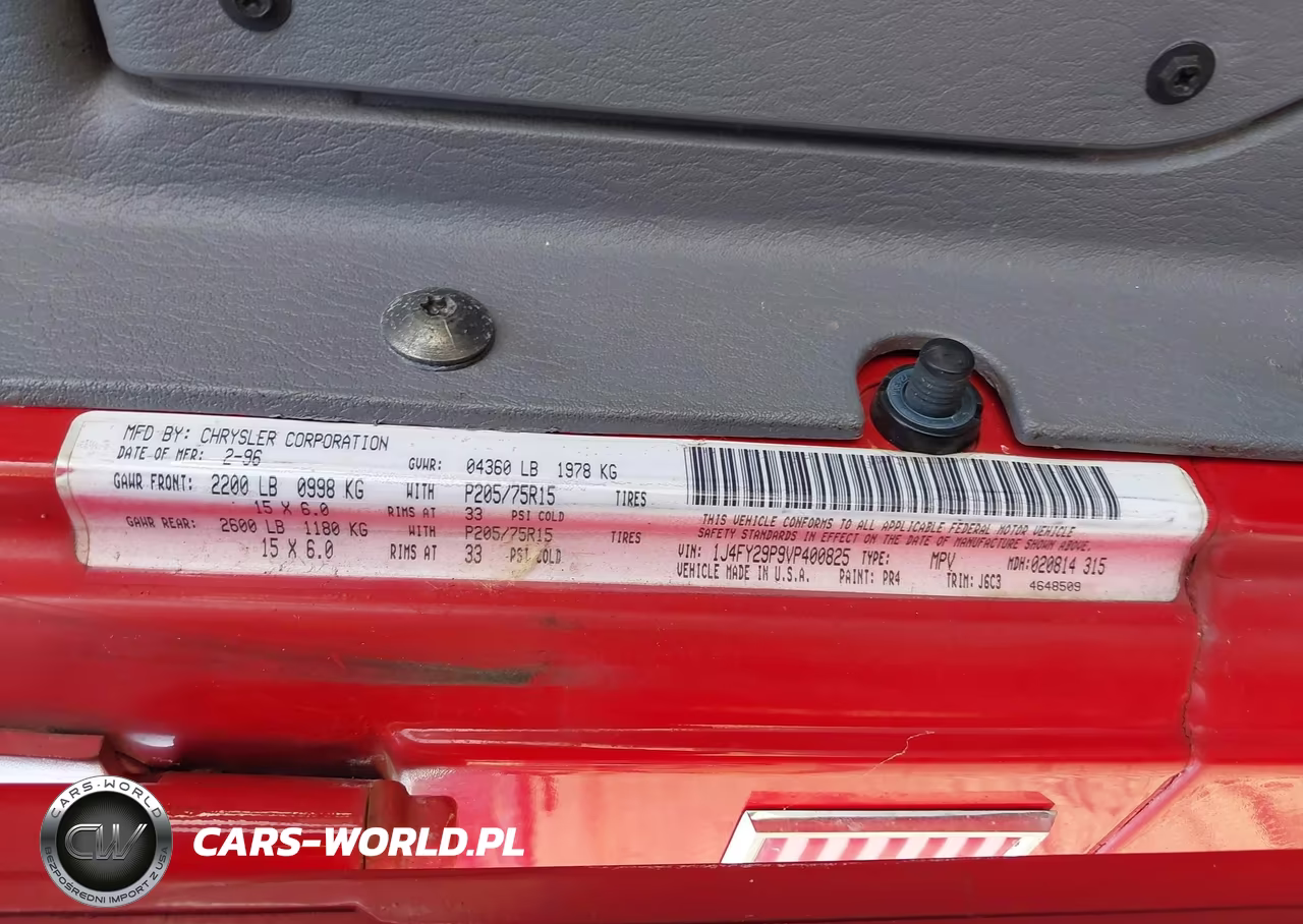 1997 Jeep Wrangler Se VIN:1J4FY29P9VP400825 - 9